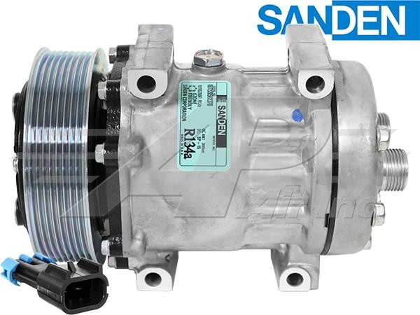 OE Sanden SD7H15 Compressor 130mm 8 Groove Clutch 12V R134A SKI4885