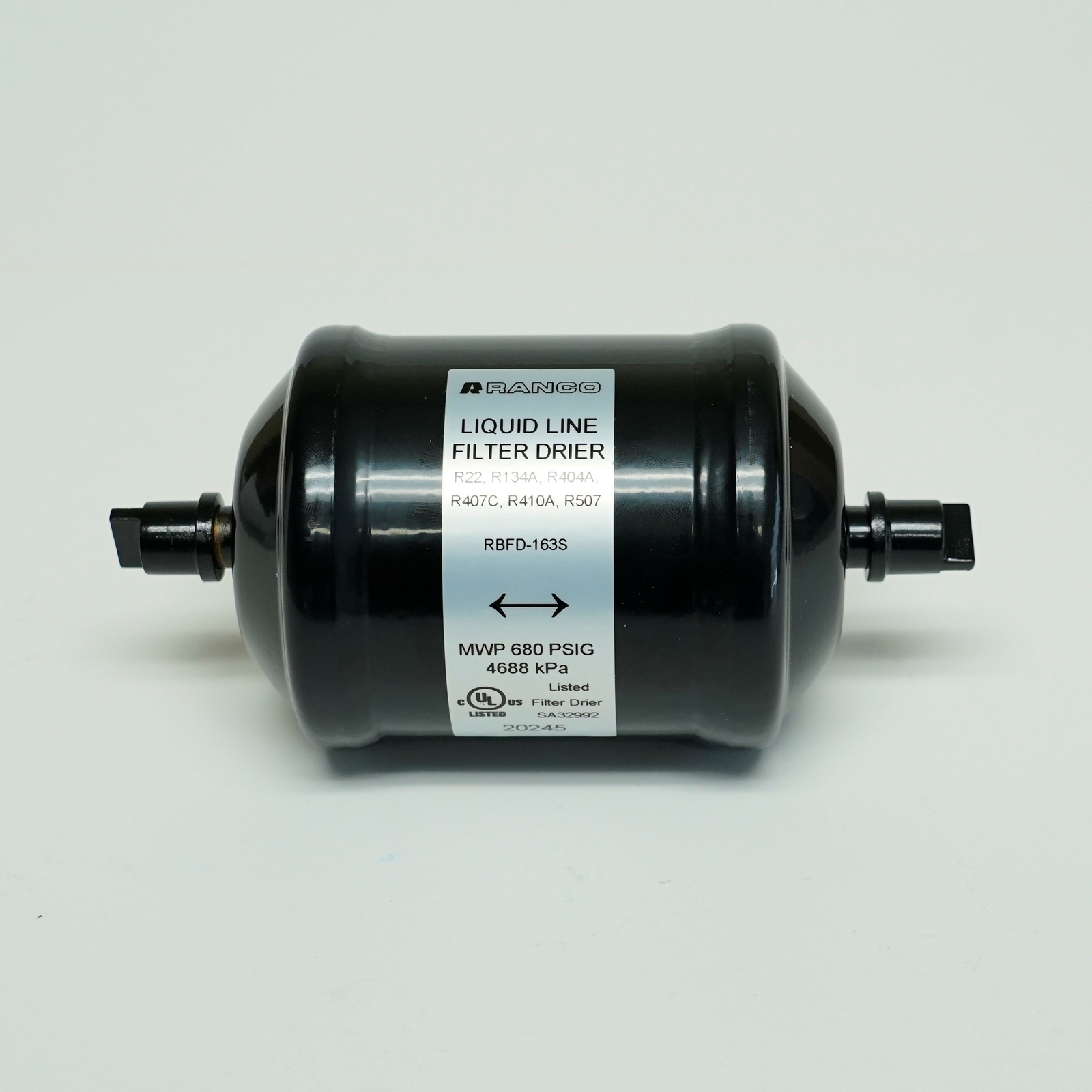 Ranco RBFD-163S Heat Pump Bi-Flow Filter Drier 3/8 Sweat