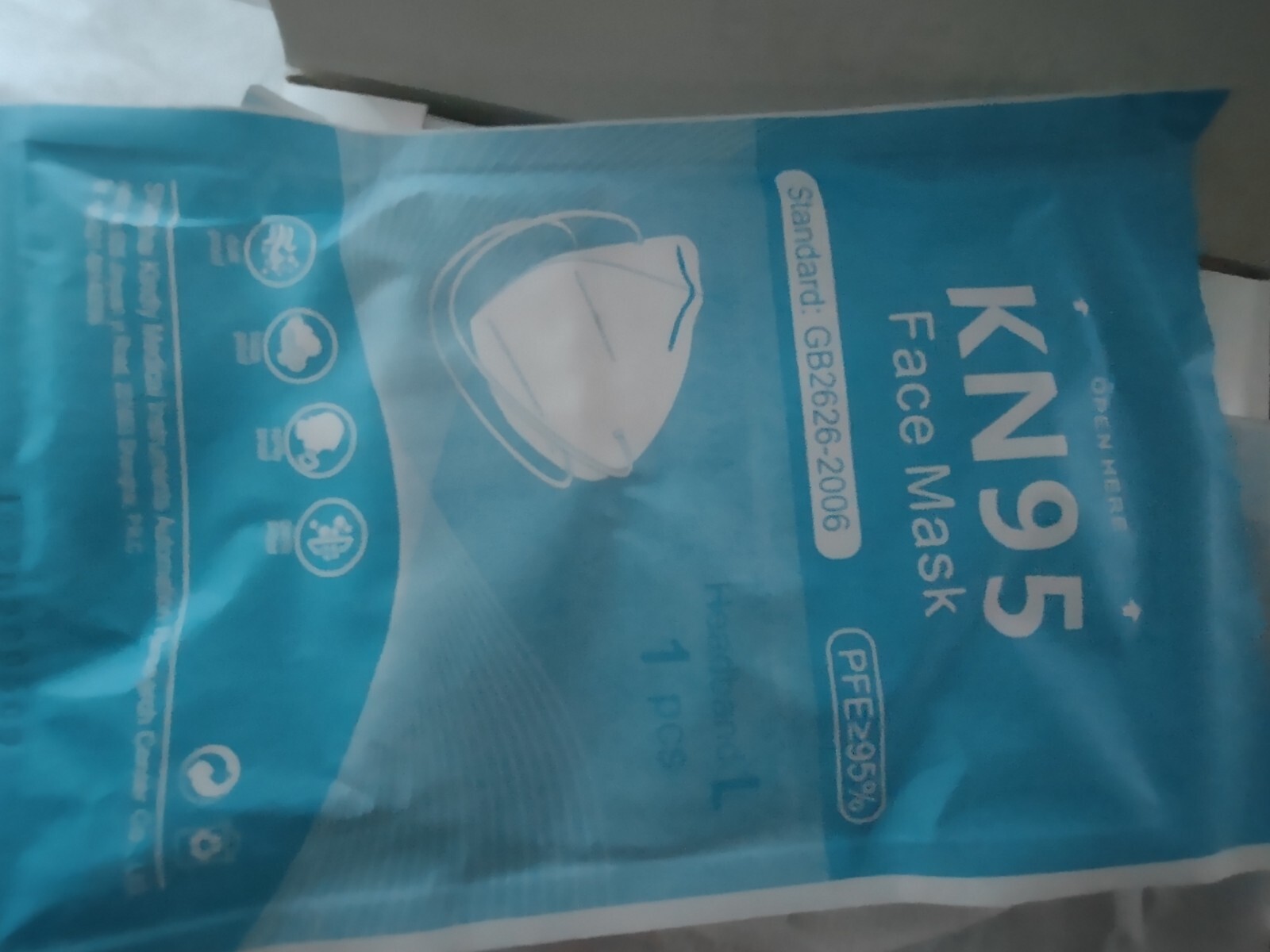 25 PCS KN95 Protective 5 Layers Face Mask Disposable Respirator BFE 95% PM2.5