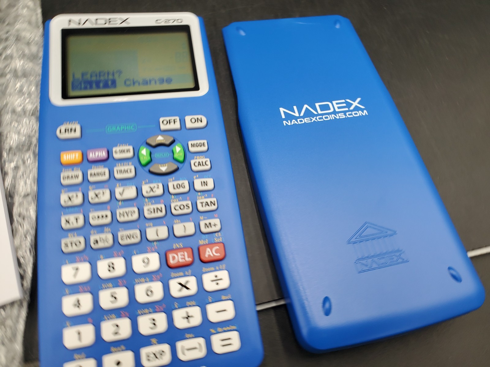 Nadex Dark Blue Scientific Calculator Model C-270 New Open Box Ships Free