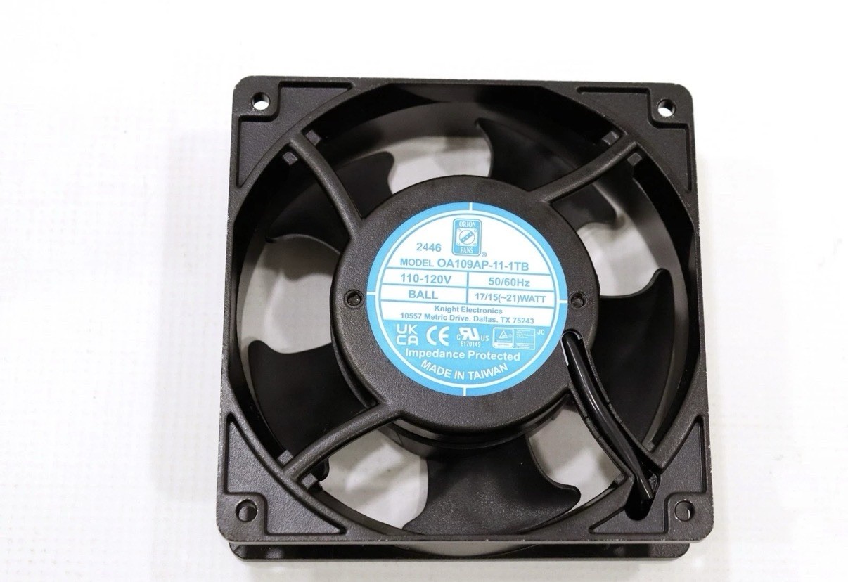 Orion Cooling Fan OA109AP-11-1TB 2446 110-120V 50/60Hz AC Fan (Black)