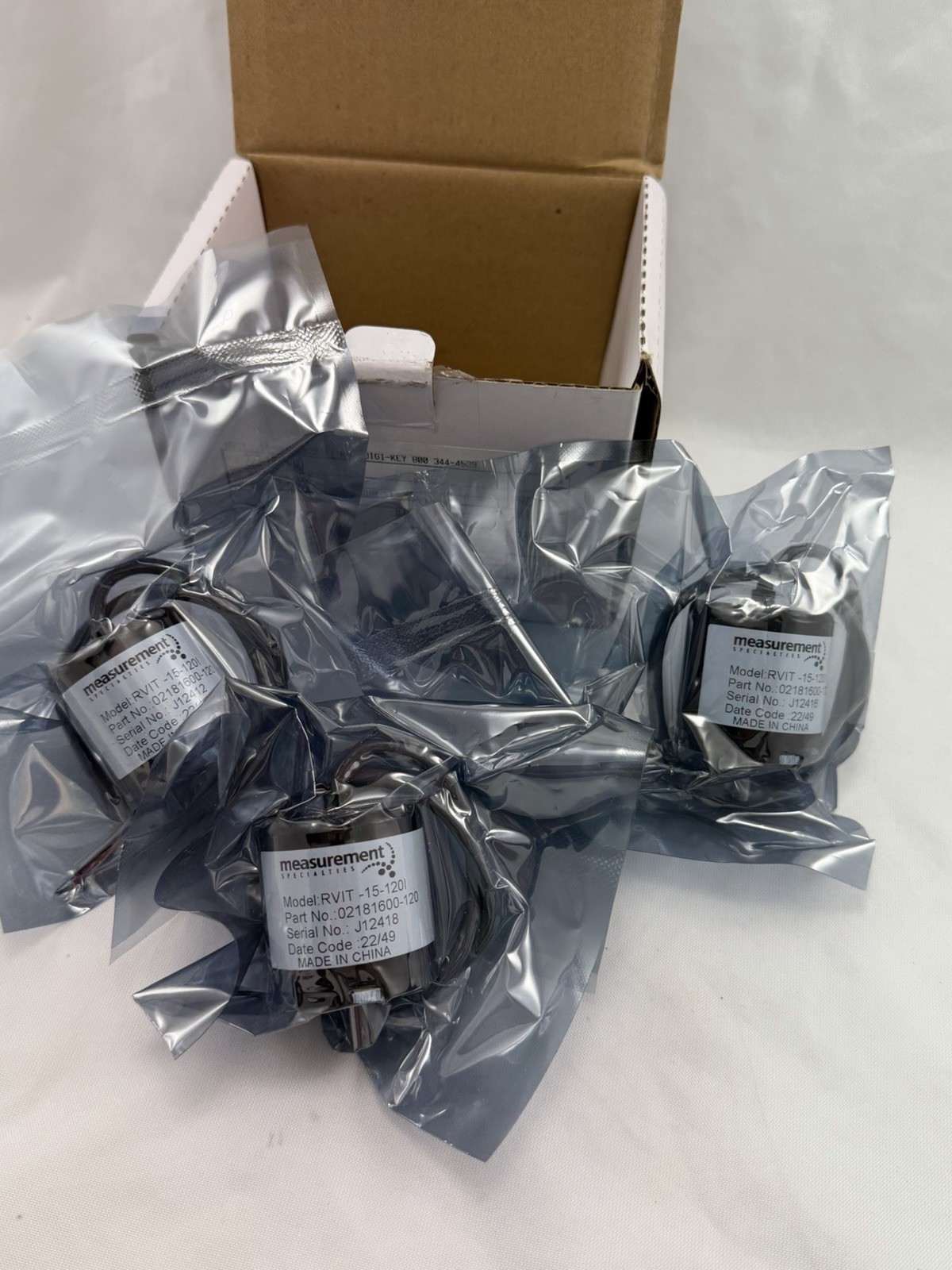 NEW Measurement Specialties RVIT-15-120I Rotary Position Sensor 02181600-120 NEW
