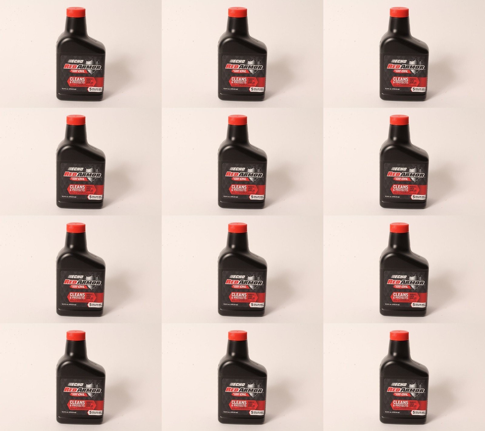 12 PK Echo 6550005 Red Armor 12.8 oz 2-Cycle Oil Blend Mix for 5 Gallons 50:1