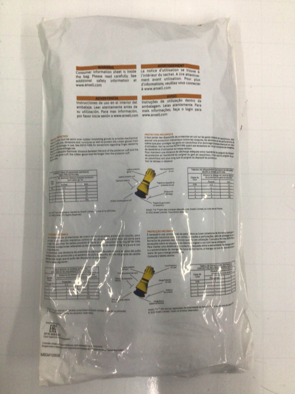 ACTIVARMR – CLASS 00 B 14 SIZE 7 Electrical Insulating Gloves 500V AC/750V DC