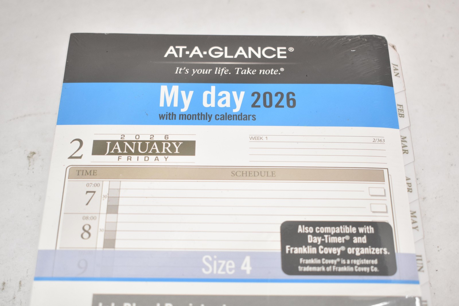 2026 Planner Refill Daily Monthly My Day Size 4 AT-A-GLANCE 481-125 Inserts