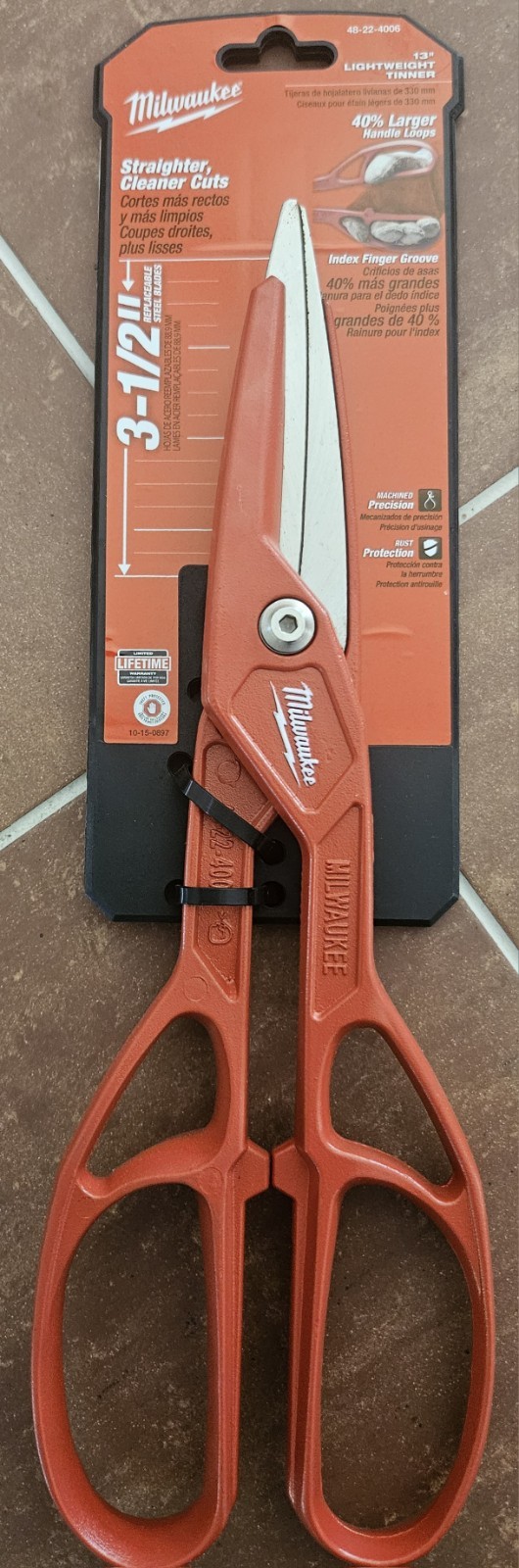 Milwaukee 13″ Lightweight Tinner, New