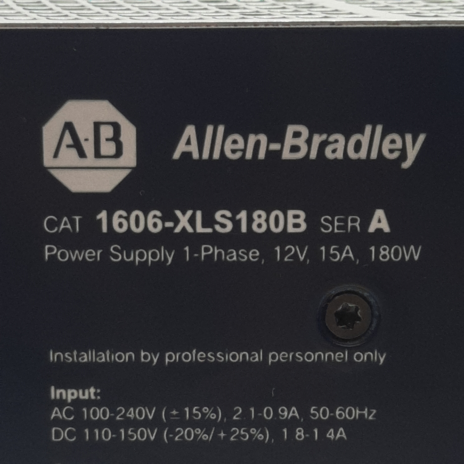 Allen Bradley 1606-XLS180B Power Supply 1-Phase, 240VAC/150VDC In, 15VDC 15A Out