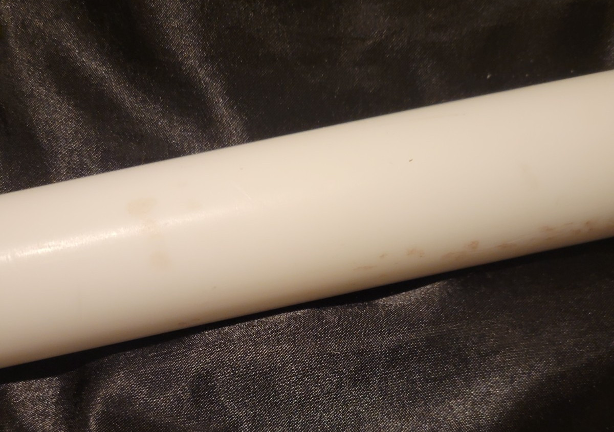 Teflon 1 5/8 Dia Round Stock 9 1/2″ long (1.625 X 9.500) INV#W-90