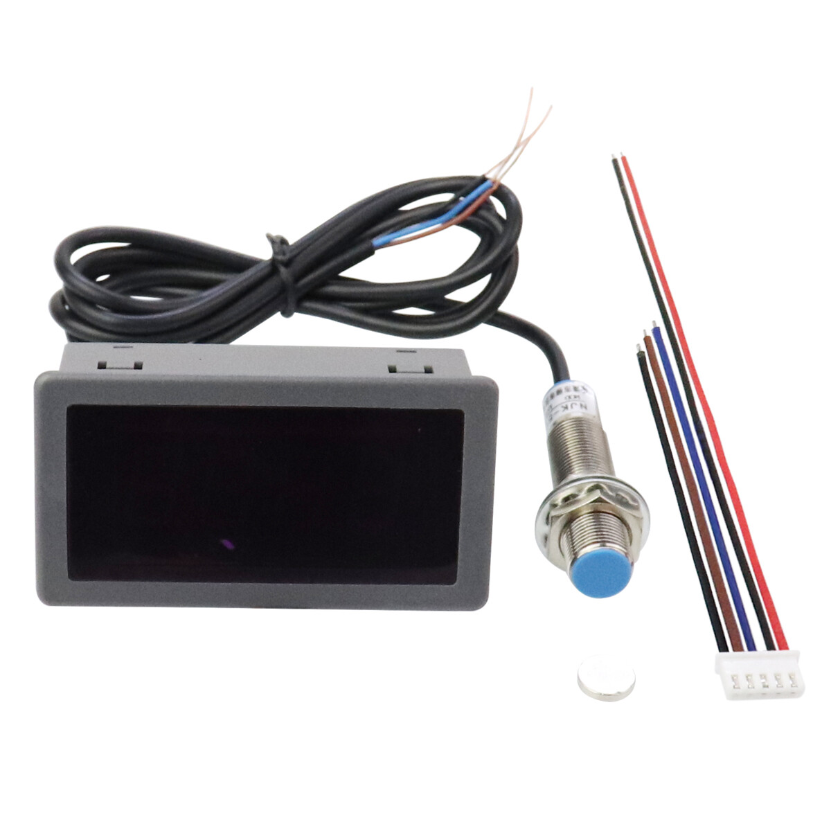 Digital LED Hall Tachometer DC 8-24V Motor Speed Tester Panel Meter 10-9999RPM