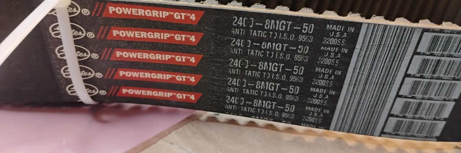 Gates Powergrip GT4 2400-8MGT-50, 2400mm Long 300 Teeth – Fast Ship