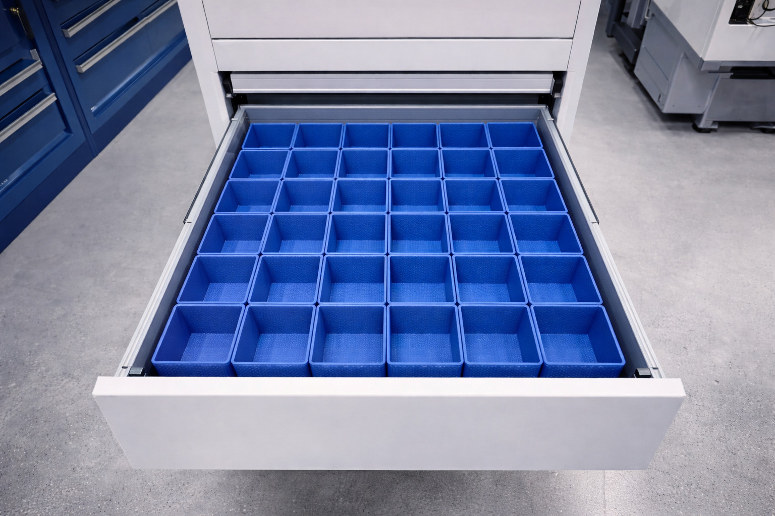 96pc 2×3″ Drawer Organizer Bins Modular Storage Hardware Craft Toolbox