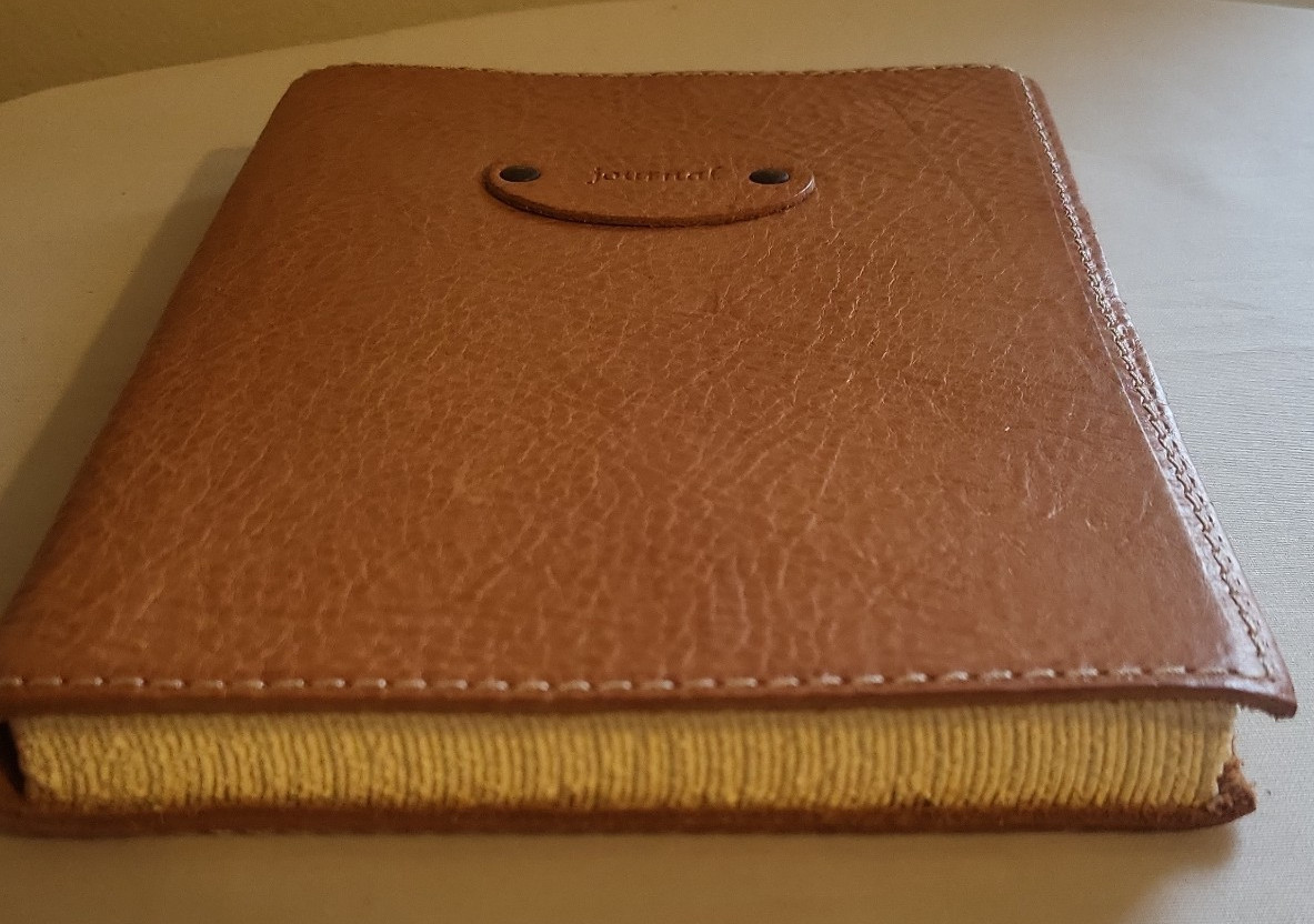 Italian Brown Leather Journal Lined Pages Barnes & Noble 7 x 9 inch New