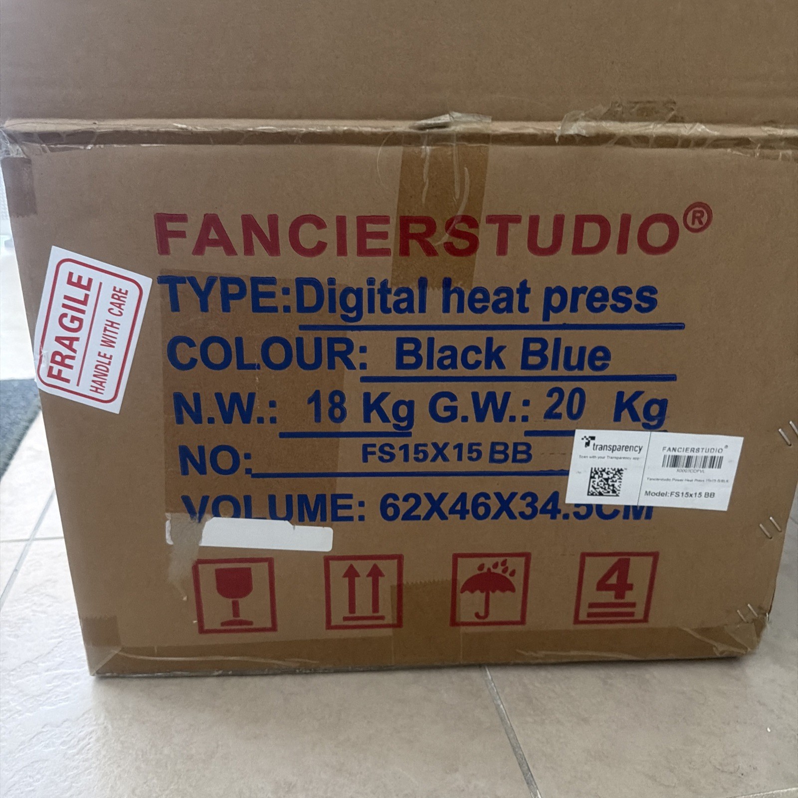 Fancierstudio 15×15 inch Power Heat Press