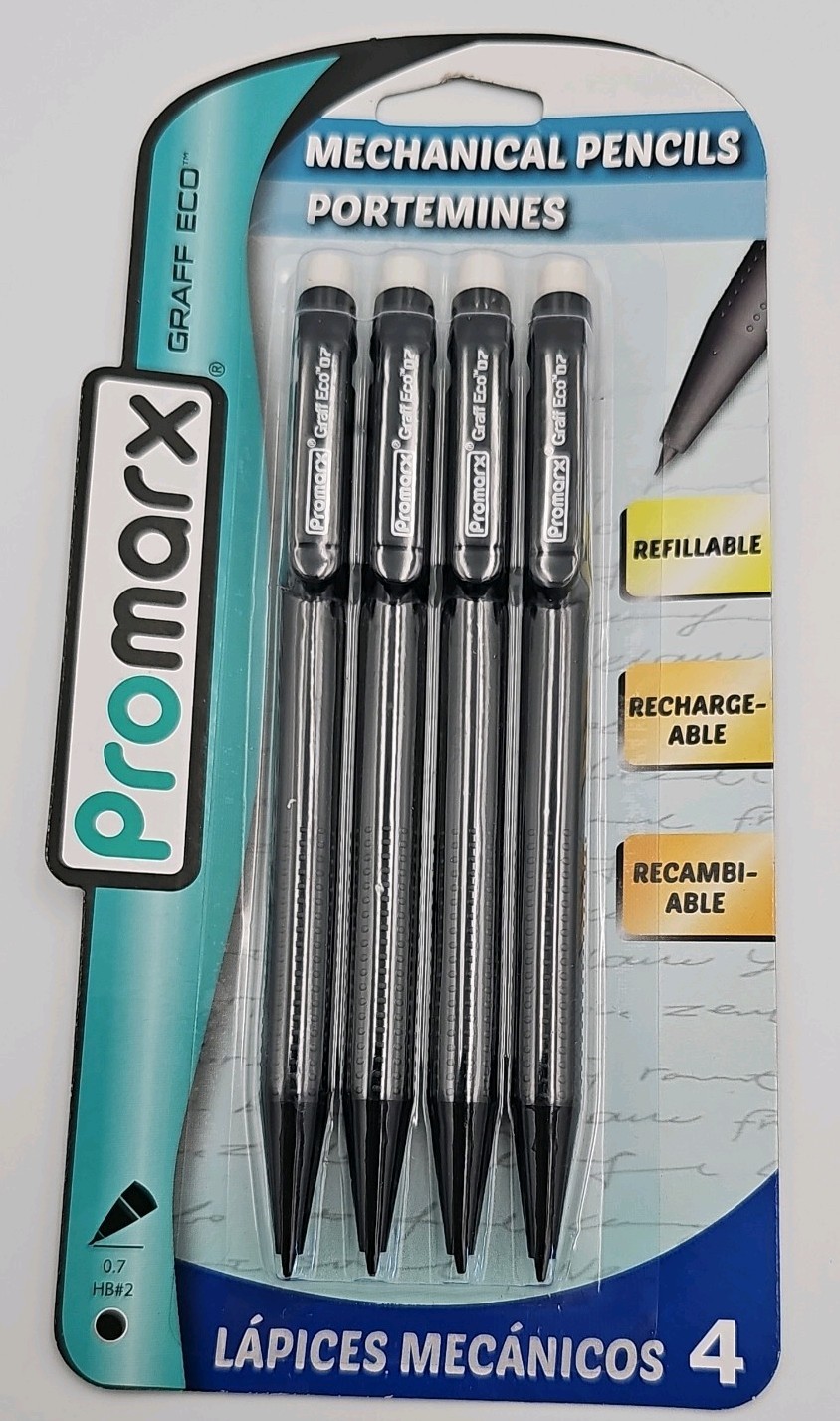 Promarx Mechanical Pencils Pack of 4 ~0.7 HB#2