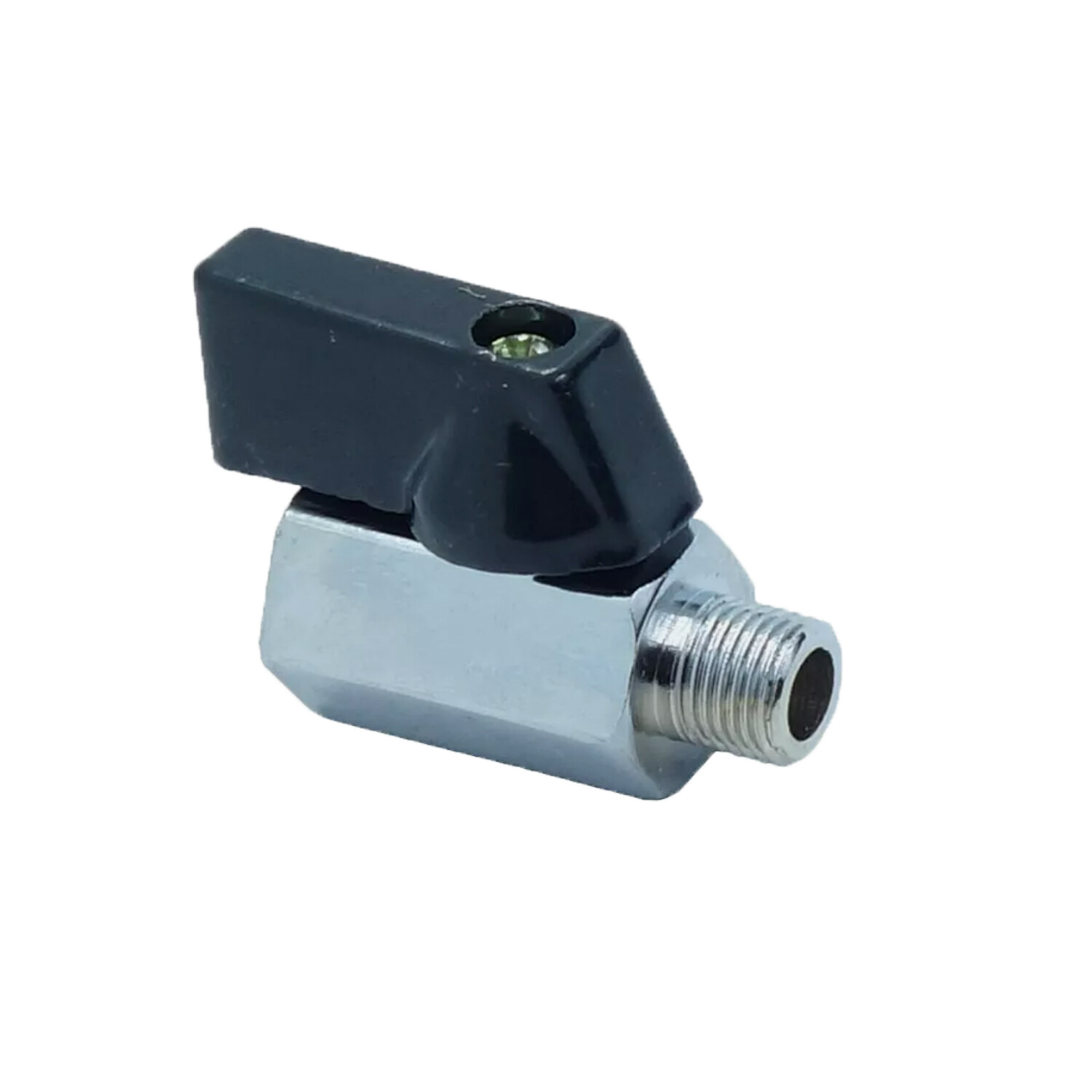 Mini Ball Valve 1/8″ Male X Female NPT Chrome Plated Brass Body 450 psi M X F