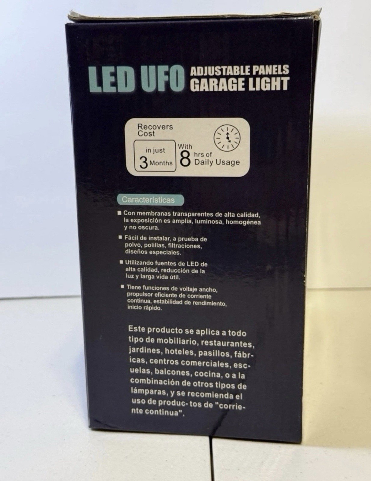 LED Garage Lights Bulb Led Shop Light with Deformable Panels Basement Ceiling