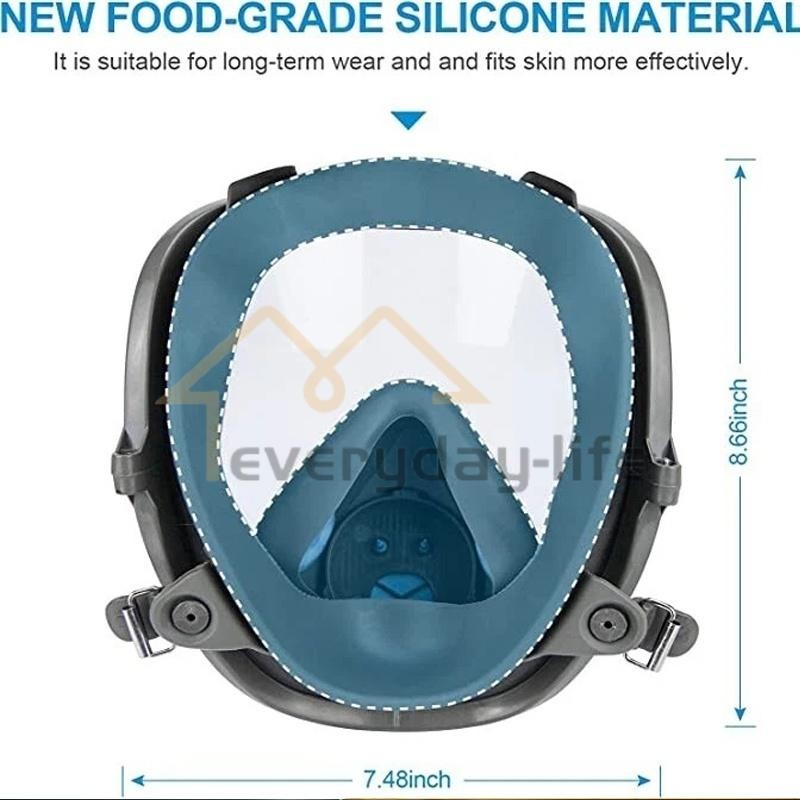 Full Face Gas Mask Painting Spraying Respirator w/Filters Set for 6800 Facepiece