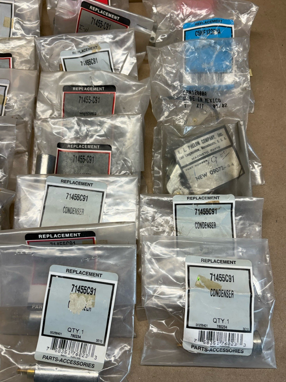 TISCO Point Set Condenser Mixed Lot Tractor Parts NOS OEM Wholesale Lot 71455C91