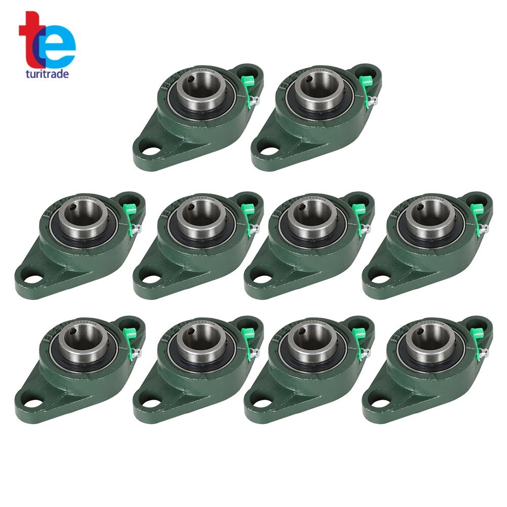 10PCS UCFL205-16 Pillow Block Flange Bearing 1″ Bore 2 Bolt Solid Base New