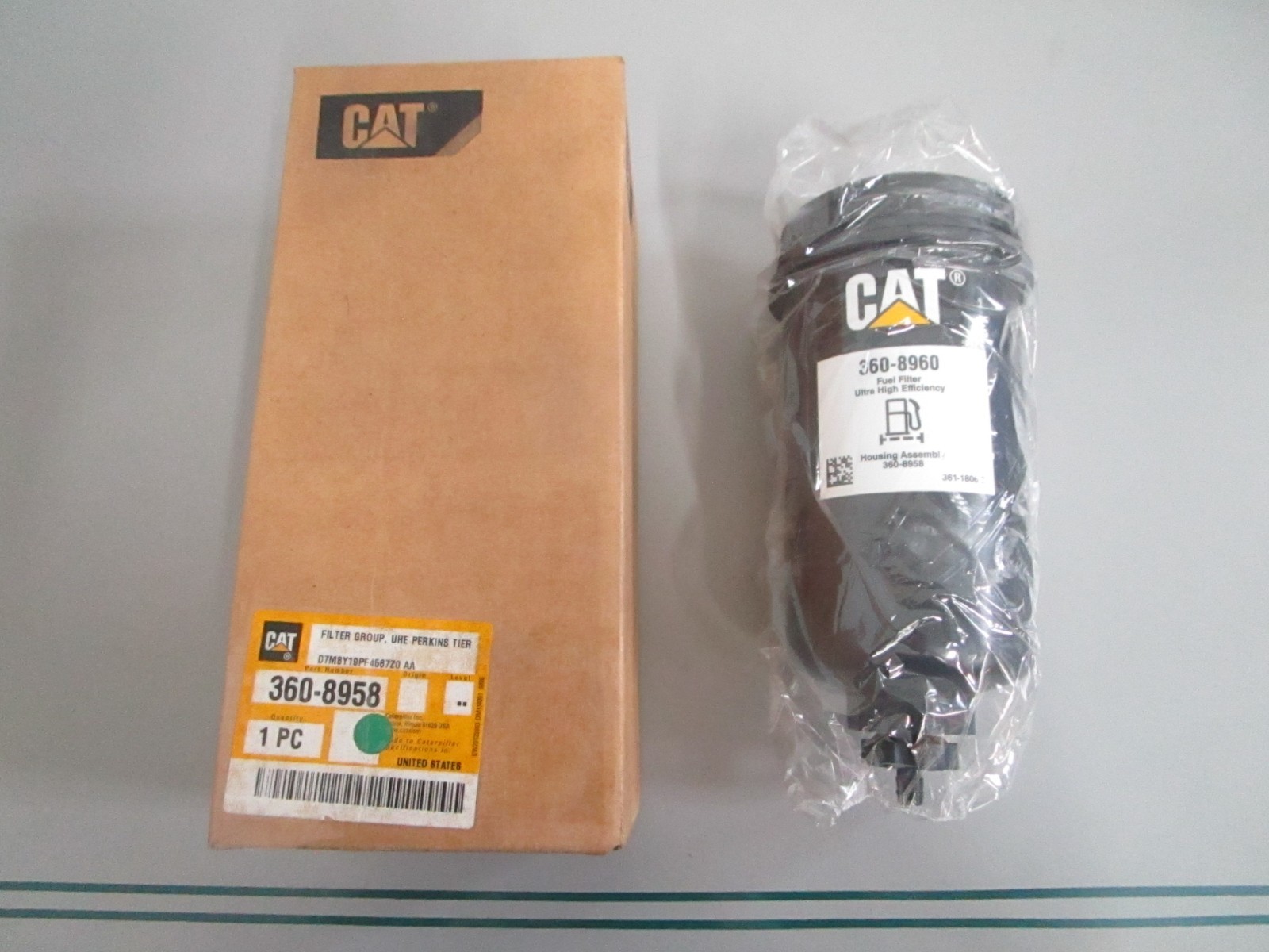 Caterpillar 360-8958 UHE Fuel Filter Perkins Tier C4.4 C6.6 C7.1 NEW OEM 0820