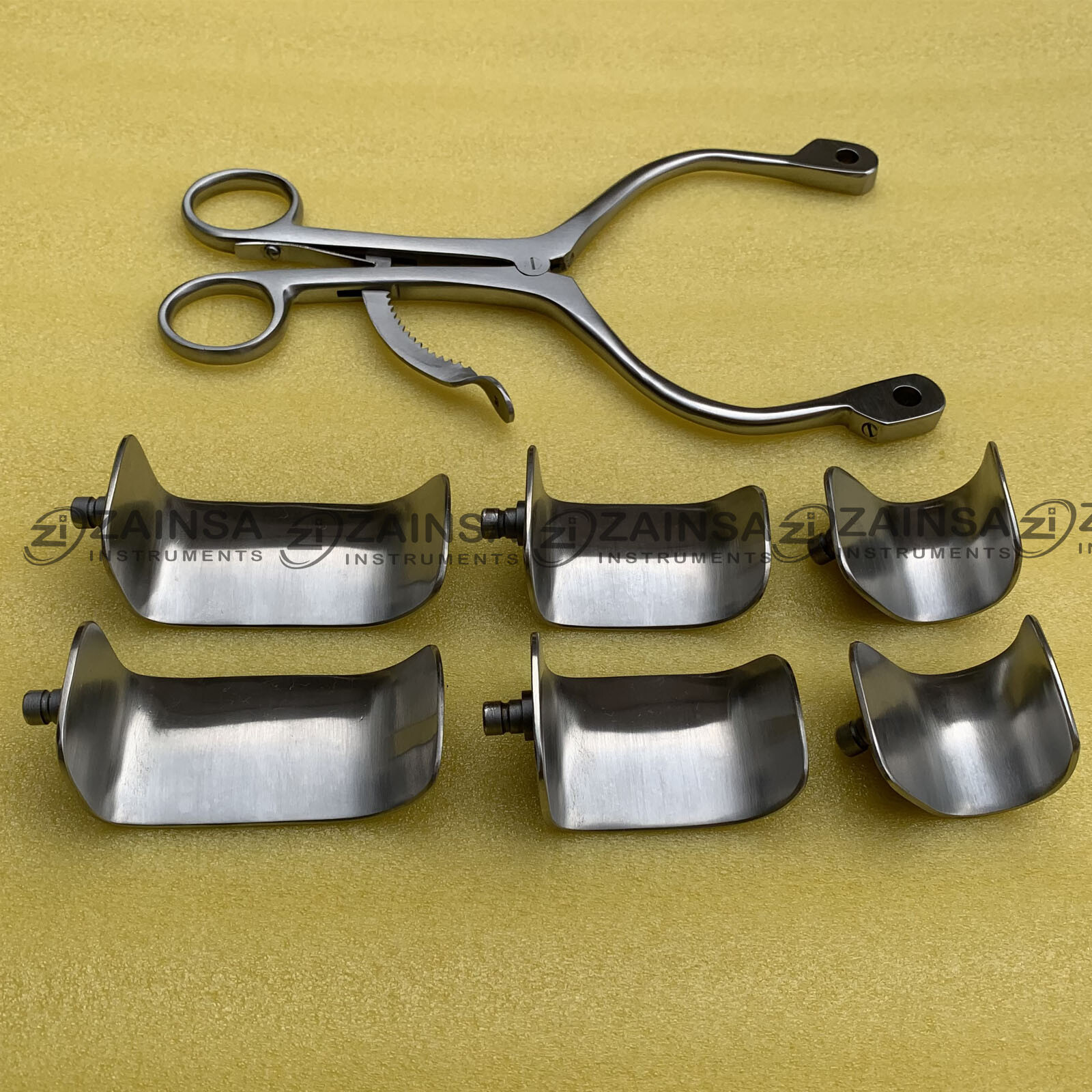 Kolbel Retractor Complete Set With 6 Blades, Shoulder Retractor German Surgical