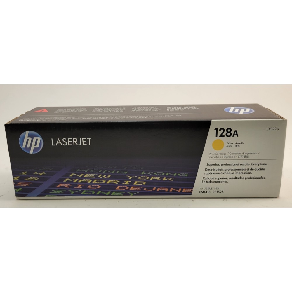 HP 128A Toner Cartridge CE322A YELLOW Genuine – New in Box