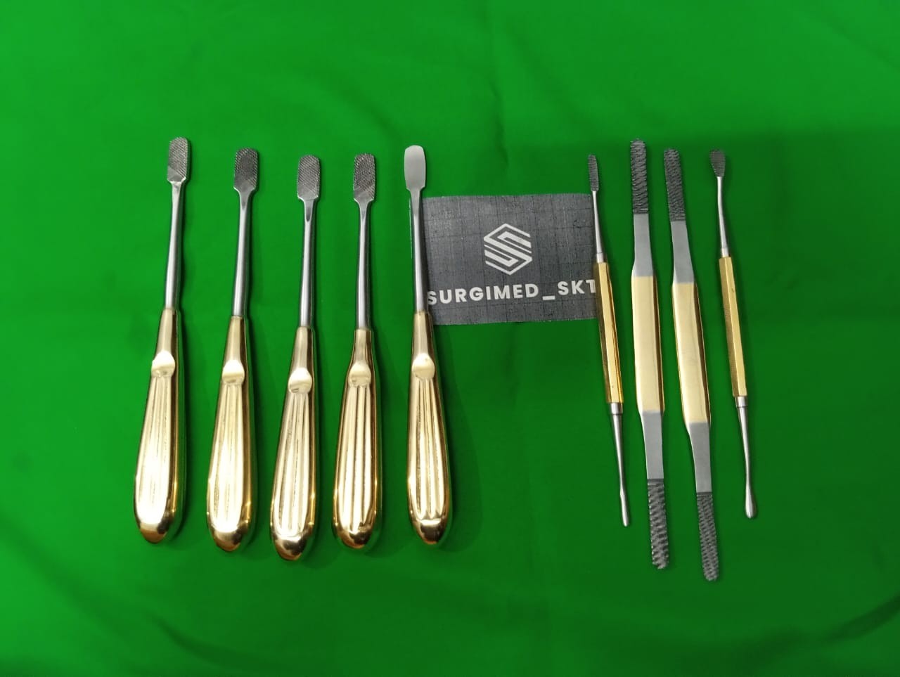 New Nasal Rasp Rhinoplasty Nasal Nose Job Rasps Care Instruments Set of 9 Pcs CE