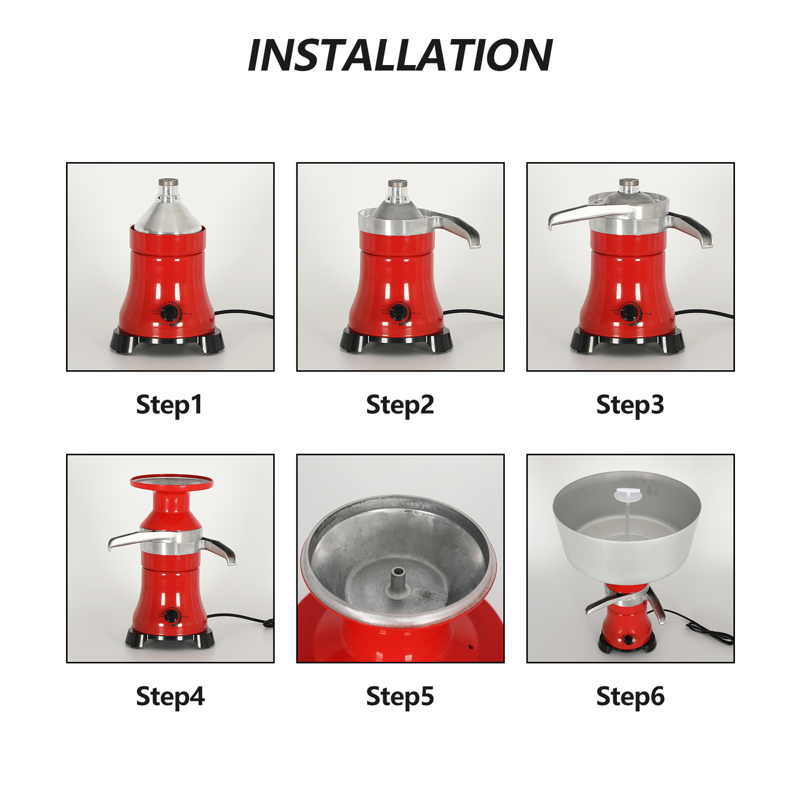 Electric Fresh Milk Cream Centrifugal Separator Anti-rust 100L/H Speed Adjustabl