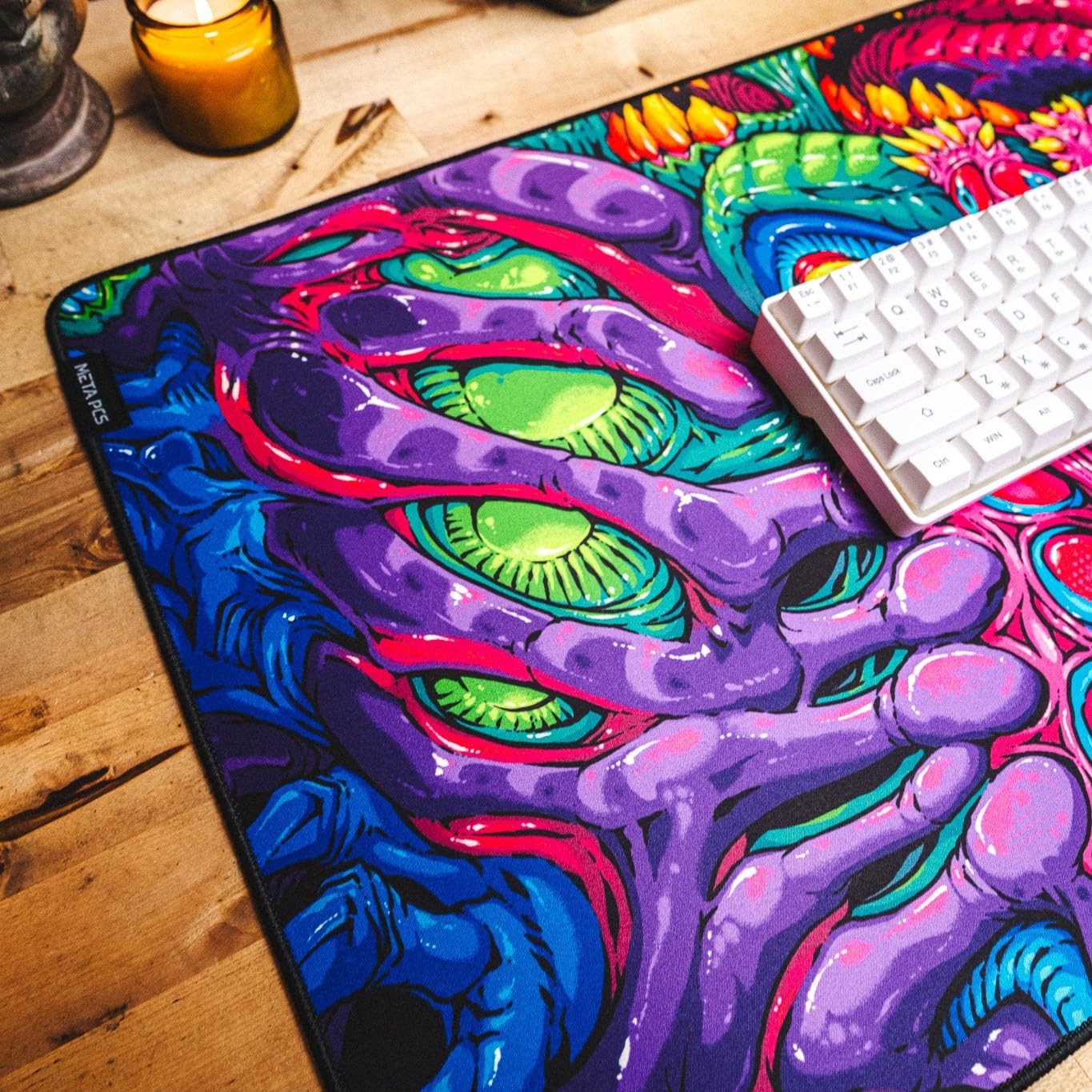 META PCS – Hyperbeast Extended Gaming Mousepad – 35.4″ x 15.7″, Full-color