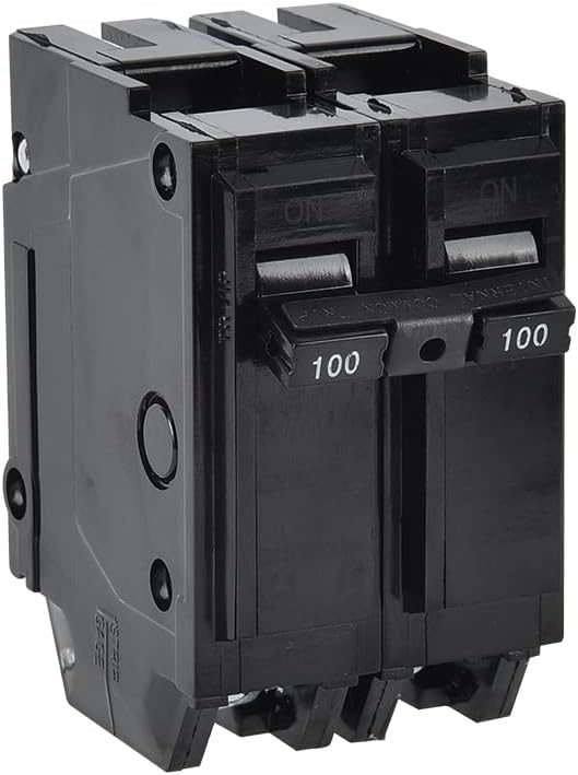 100 Amp Breaker, CNAODUN 2 Pole Circuit Breaker 120/240VAC 10KA Plug-in Mount