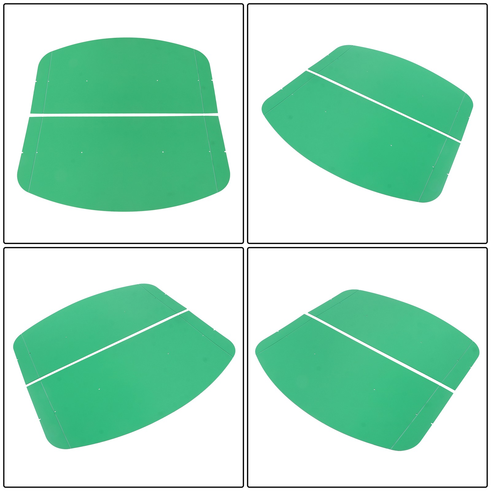 52″ X 52″ For John Deere 2″ x 2″ or 2″ x 3″ ROPS Tuff Top Tractor Canopy Green