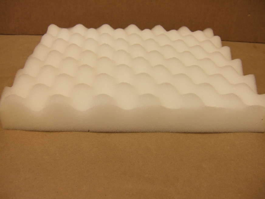 1X recycled foam packing shipping protection thick wave-cut cushion pad block