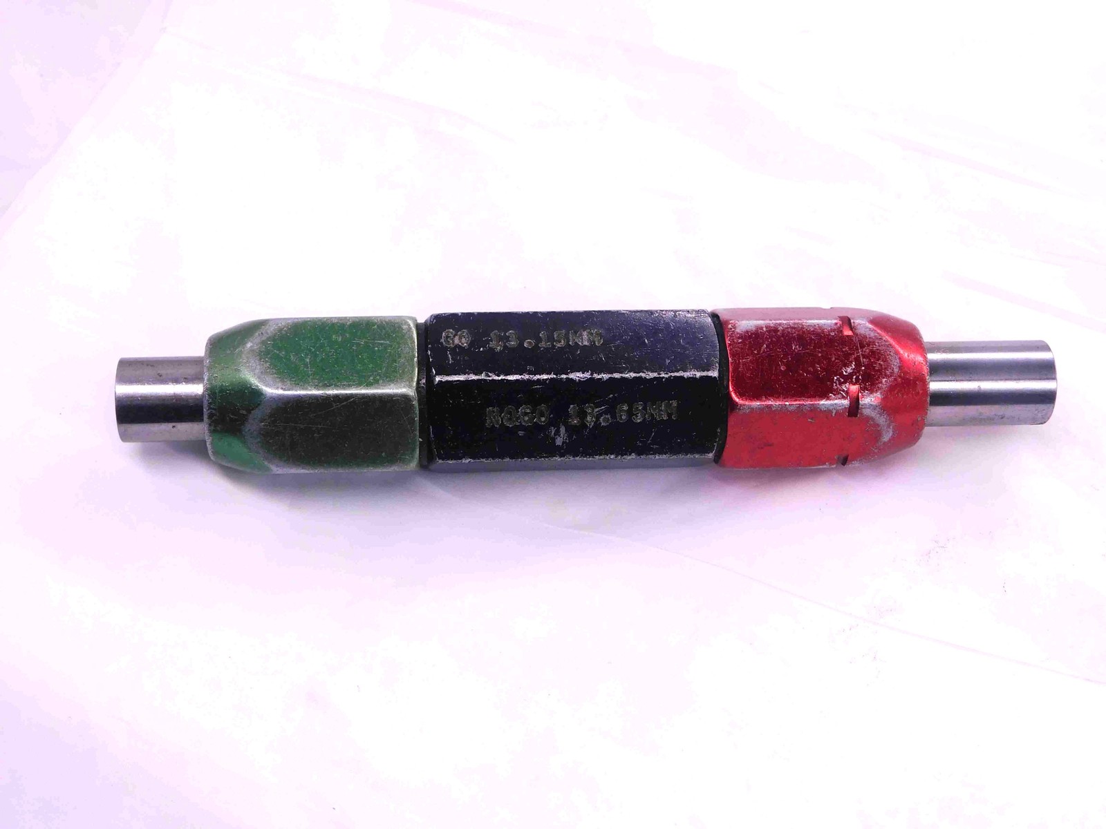 13.150 & 13.650 CL X mm PIN PLUG GAGE GO NO GO 13.000 +.150 13 .5374 13.15 13.65