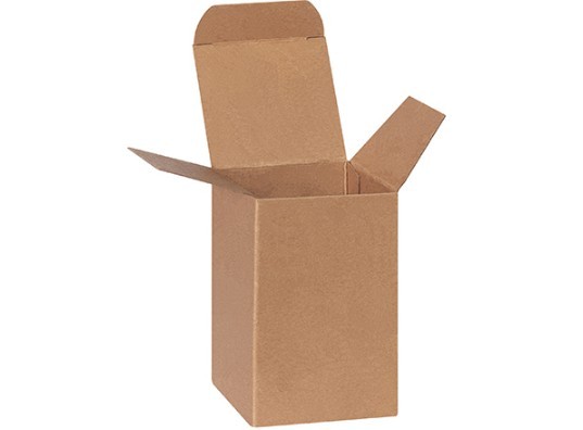 Heavy Duty Kraft Reverse Tuck Folding Cartons 5 1/2 x 3 x 8 1/2