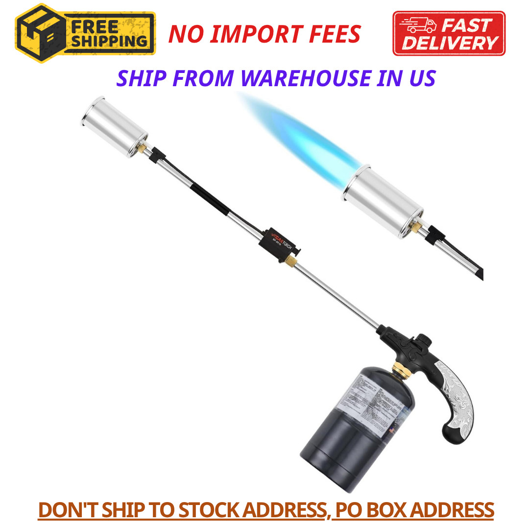 Portable Propane Torch Weed Burner Ice Snow Melter Outdoor Flame Thrower