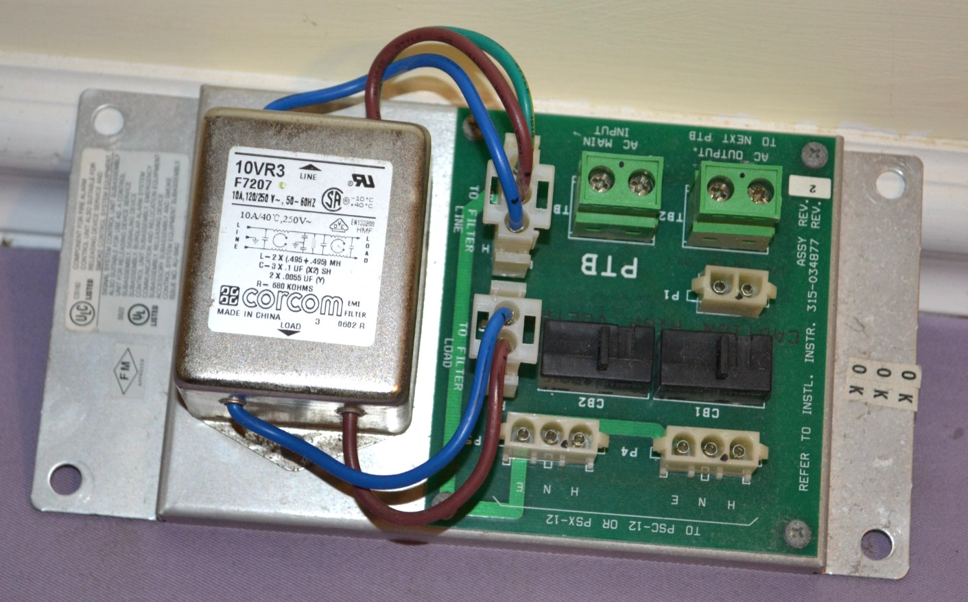 Siemens Corcom 10VR3 F7207 RFI Power Line Filter 10 AMP 120/250V — New Other