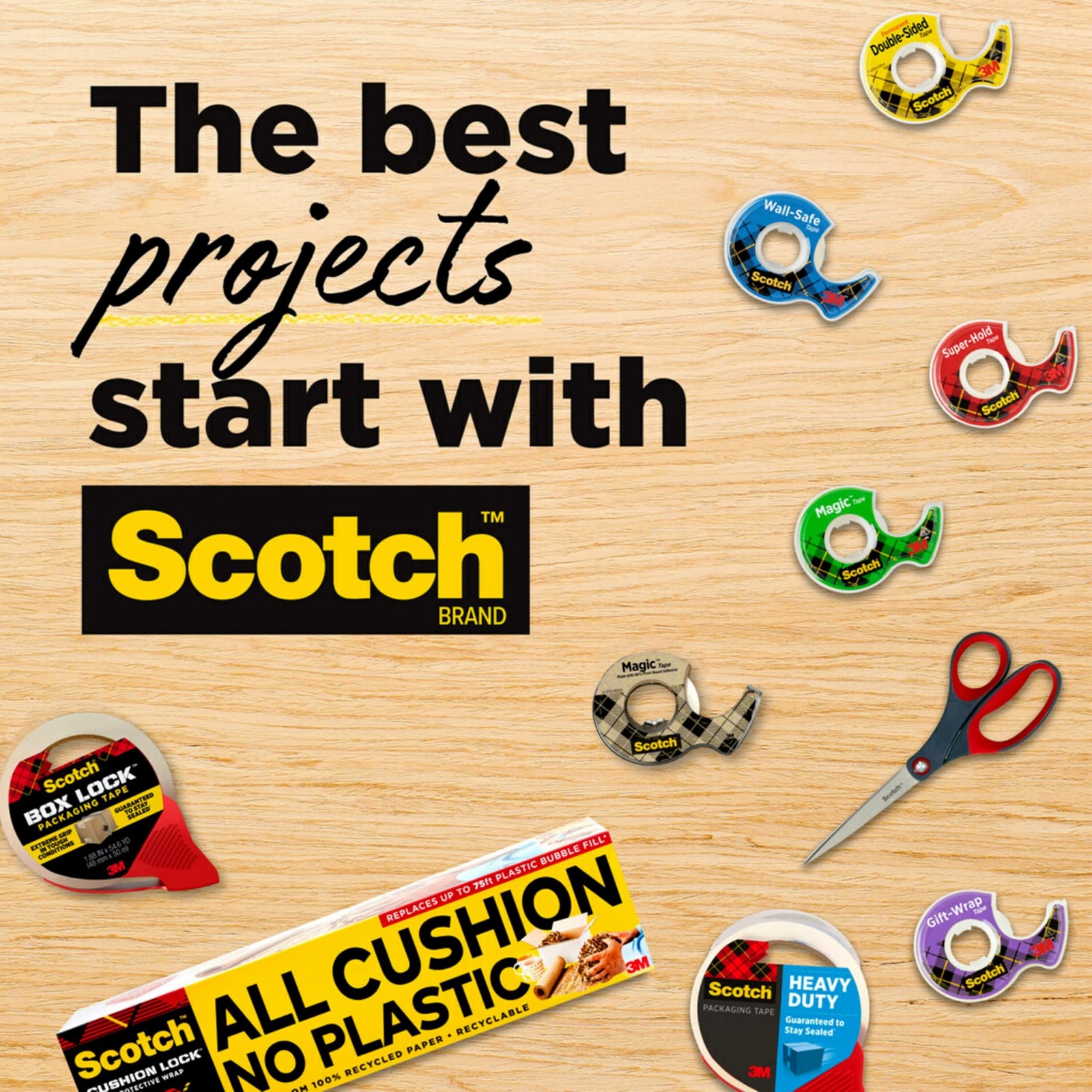 Scotch Transparent Tape, 0.5 in x 450 (12.7 mm 0.50 x 450 in,