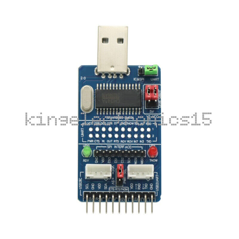 ALL IN 1 Multifunctional USB to SPI/I2C/IIC/UART/TTL/ISP serial Adapter