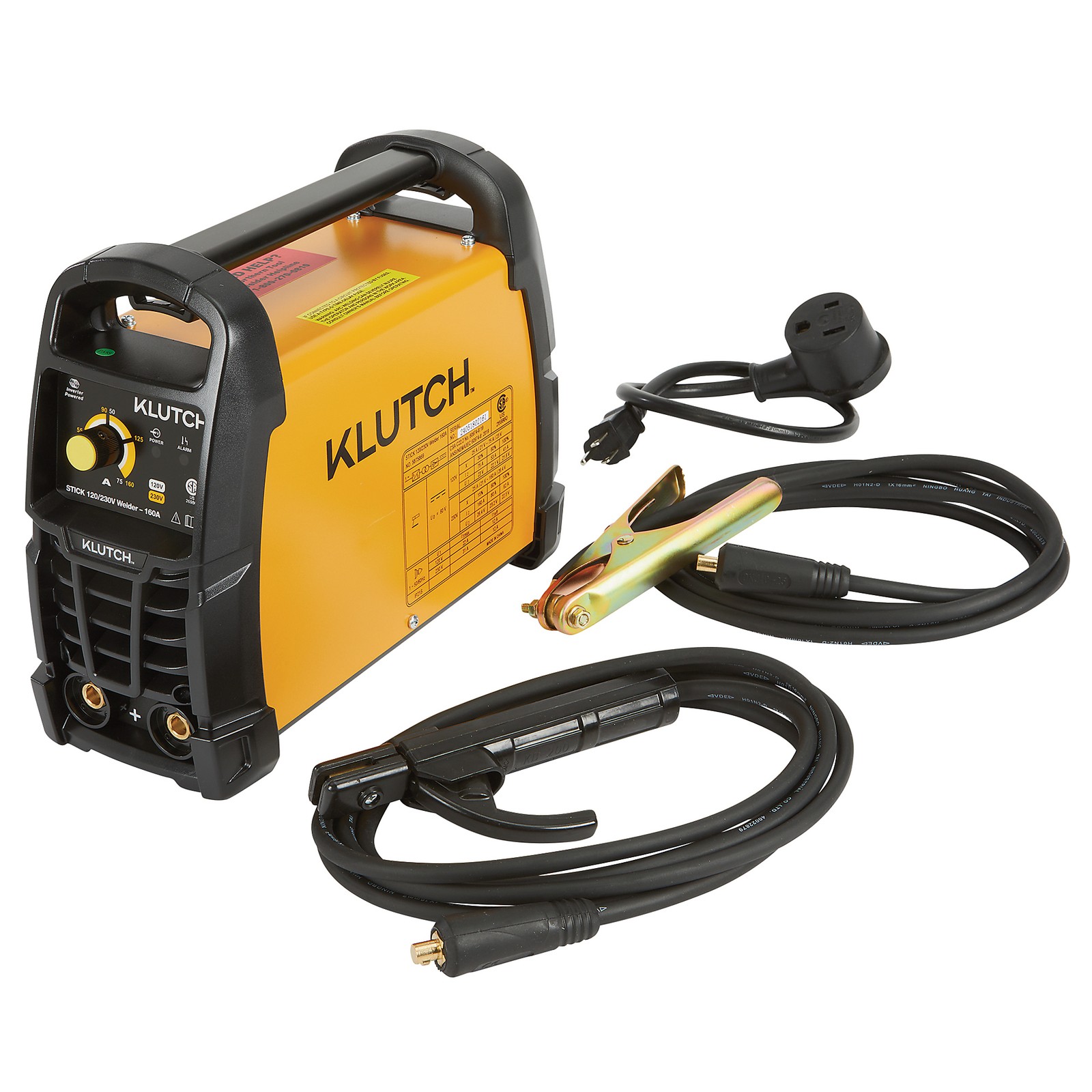 Klutch Dual-Voltage Stick Welder with Inverter Technology, 120/230 Volts, 160
