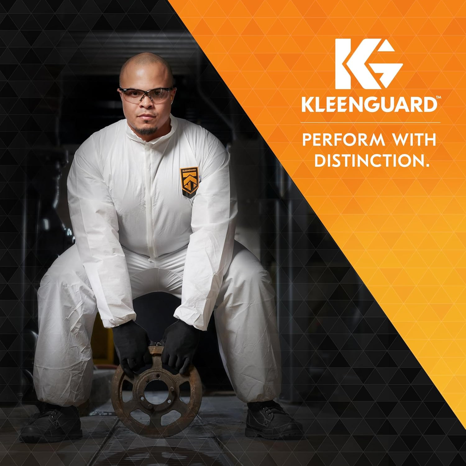 KleenGuard™ V30 Nemesis™ Polarized Safety Glasses (56568), Smoke Grey Lenses, Gu