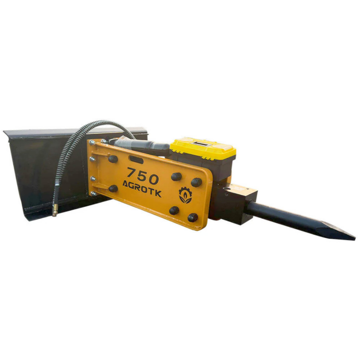 Agrotk 750 Breaker Hammer Hydraulic Concrete For Skid Steer Loader Attachment