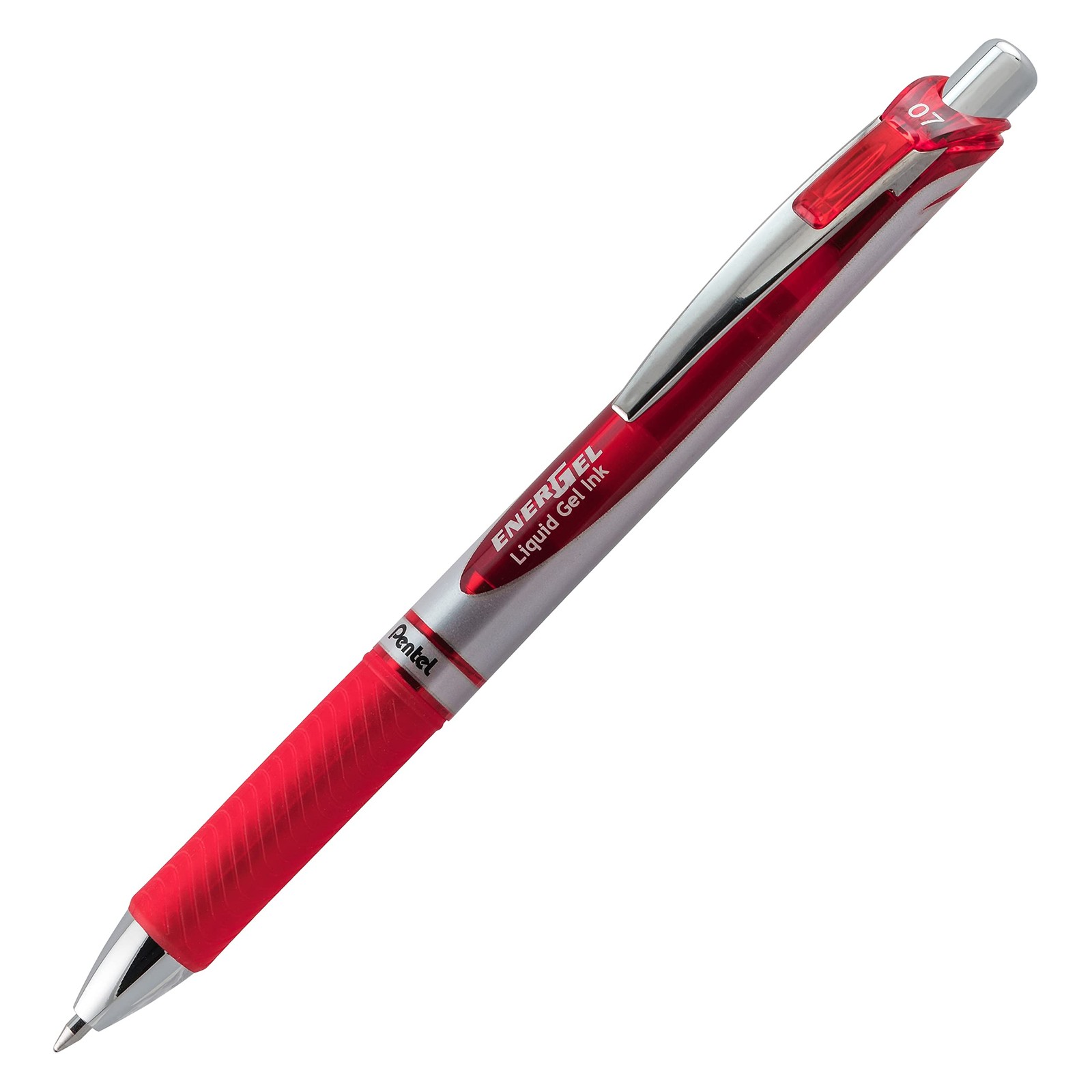 Pentel Energel Rtx Liquid Gel Pens 0.7Mm Medium Tip Red Ink Smooth Writing