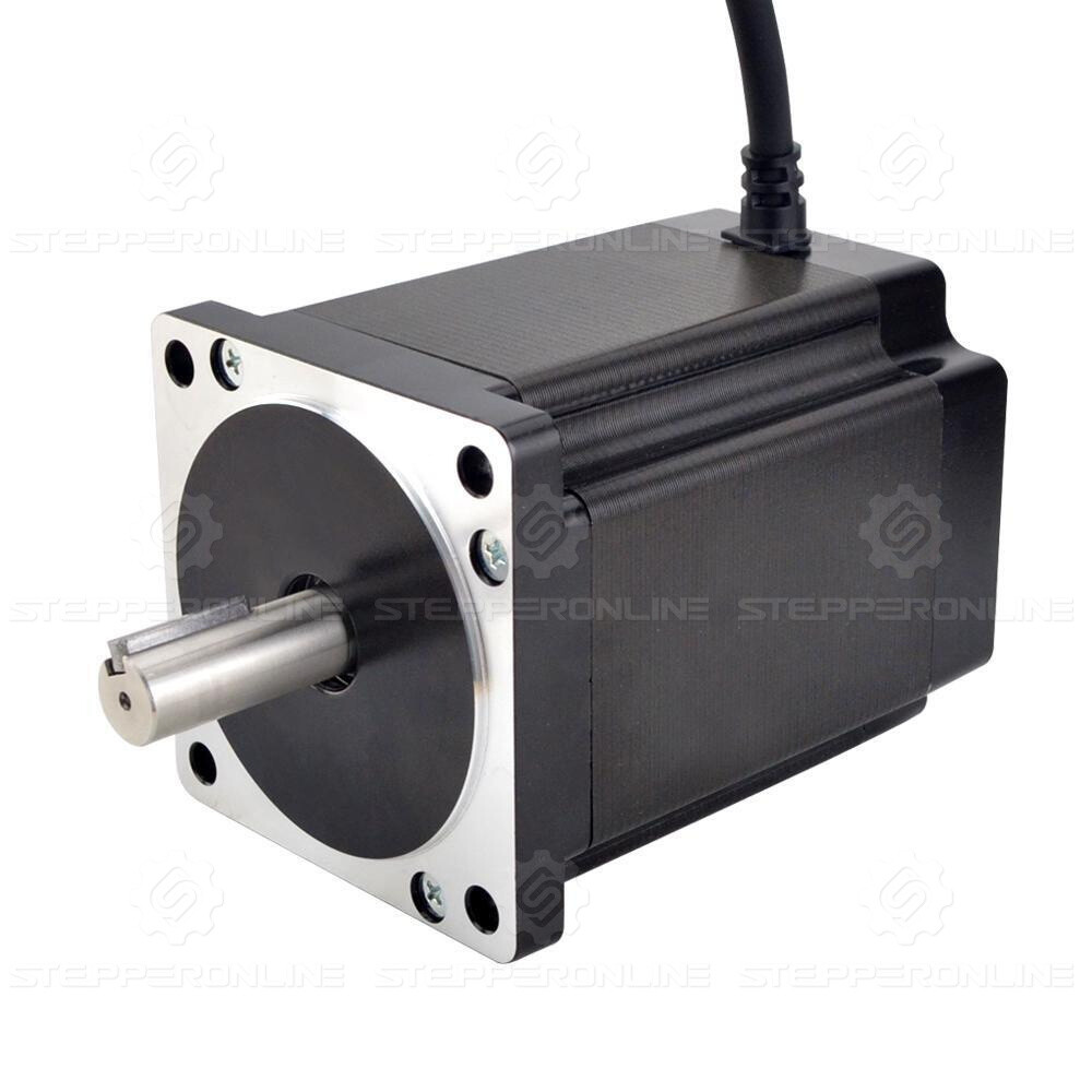 STEPPERONLINE Nema 34 Stepper Motor 8.2Nm(850oz.in) 6A φ14mm &Driver DM860I Kit