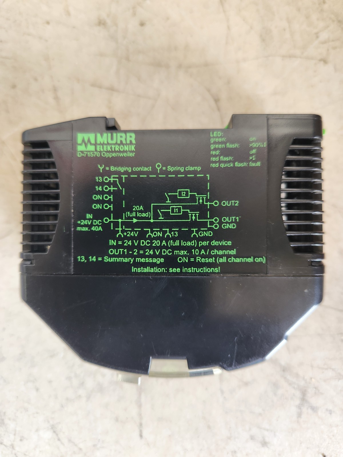 Murr Elektronik D-71570 Relay Module (#210)