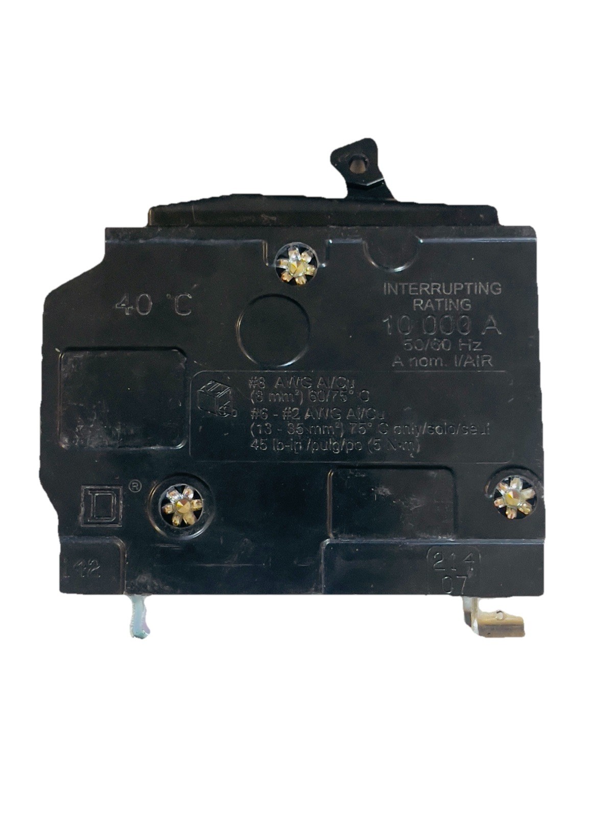 Square D QO240 2-Pole 40 Amp 120/240V Plug-In Circuit Breaker New