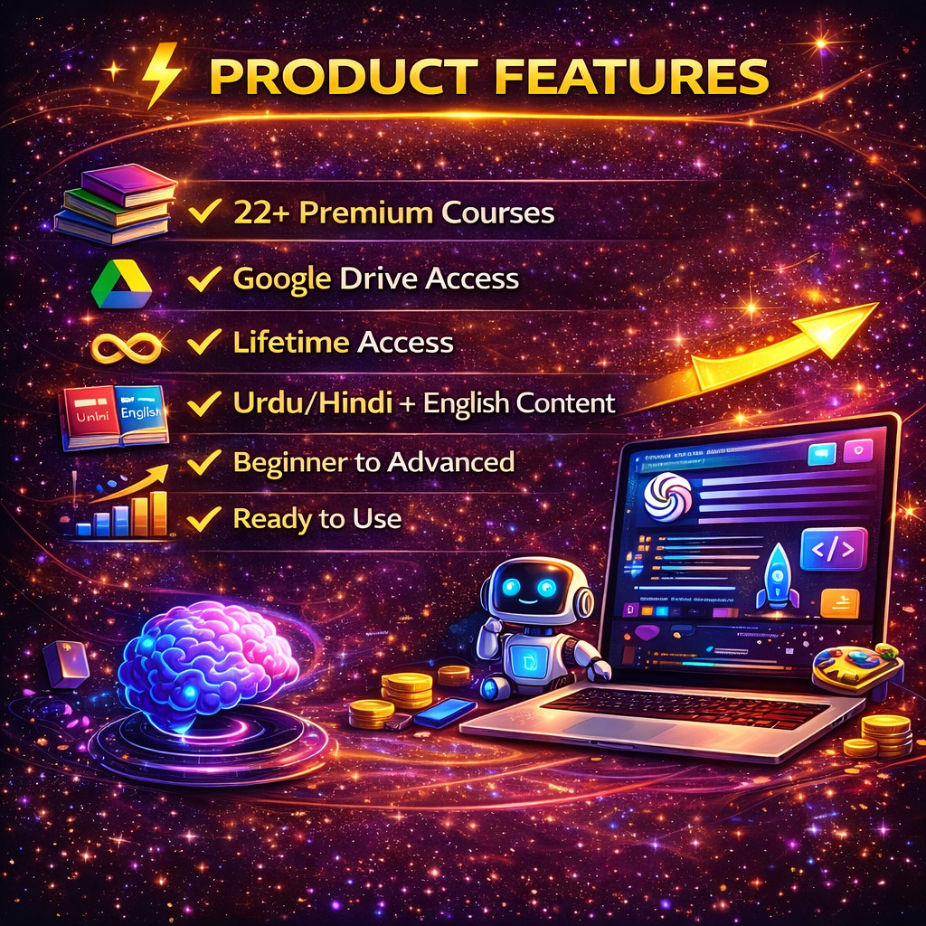 AI ChatGPT Course Bundle 22+ Courses Automation Prompts, Digital Download