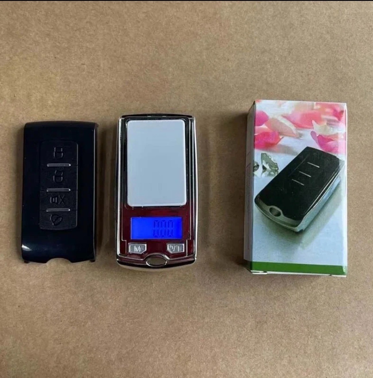 0.01- 100g Gram LCD Digital Mini Portable Weighing Scale Key Chain Car Fob Shape