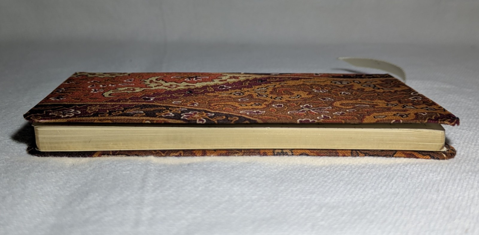 Multicolored Paisley Pattern Notebook Journal with Ribbon Bookmark New Vtg Look