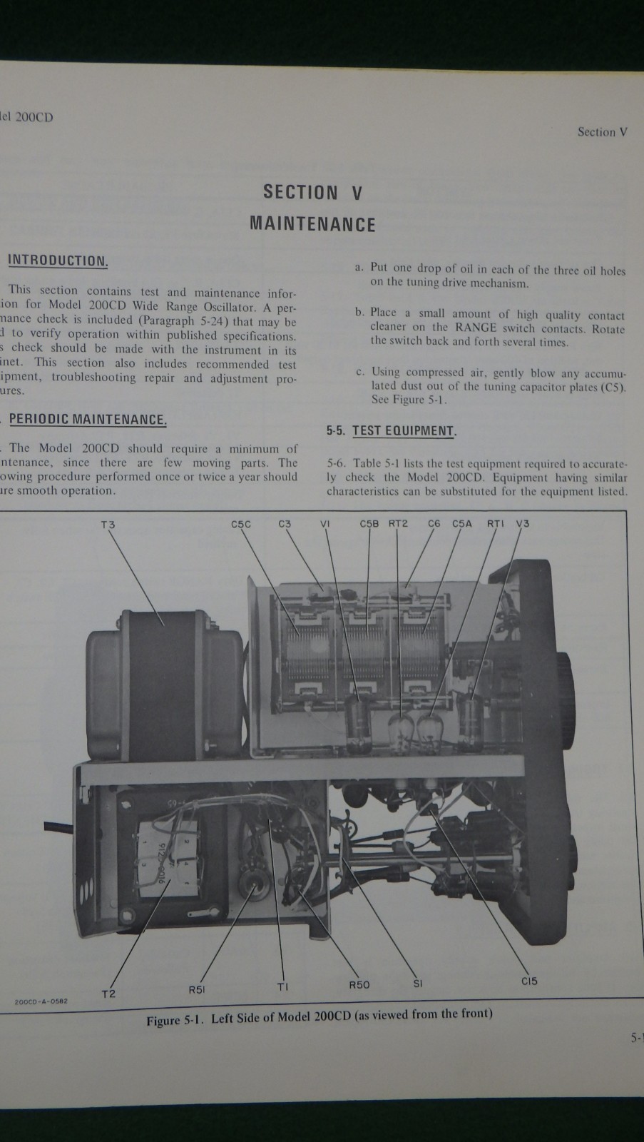 HP 200CD Wide Range Oscillator Operating and Service Manual