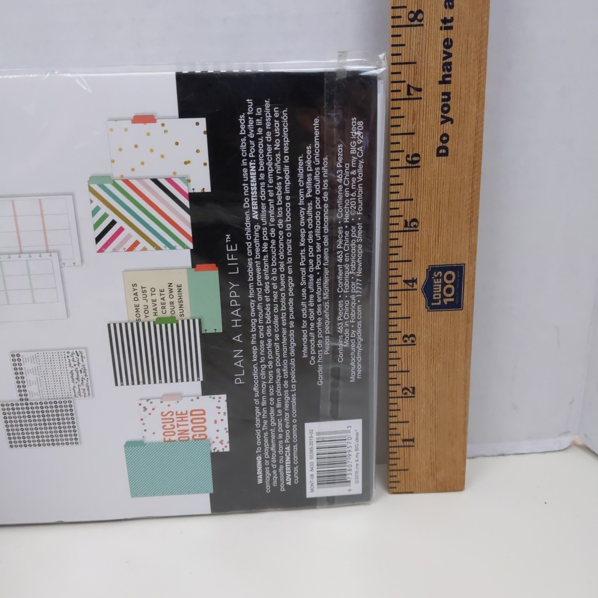 The Happy Planner Undated Calendar Extension 463 Pieces Stickers Dividers Kit